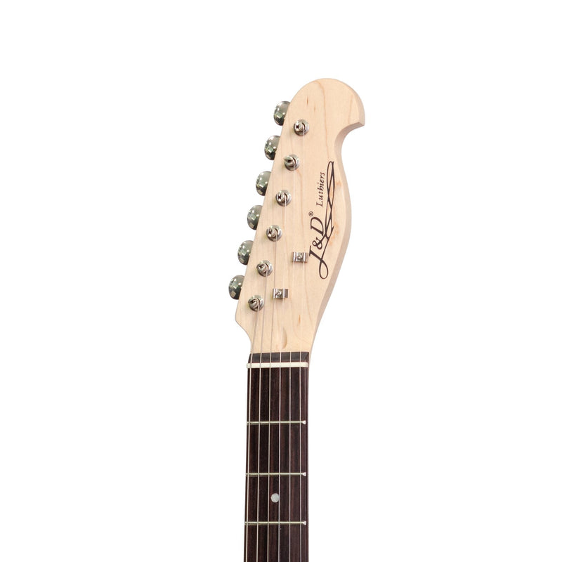 JD-DTL-VWH-J&D Luthiers TE-Style Electric Guitar (White)-Living Music