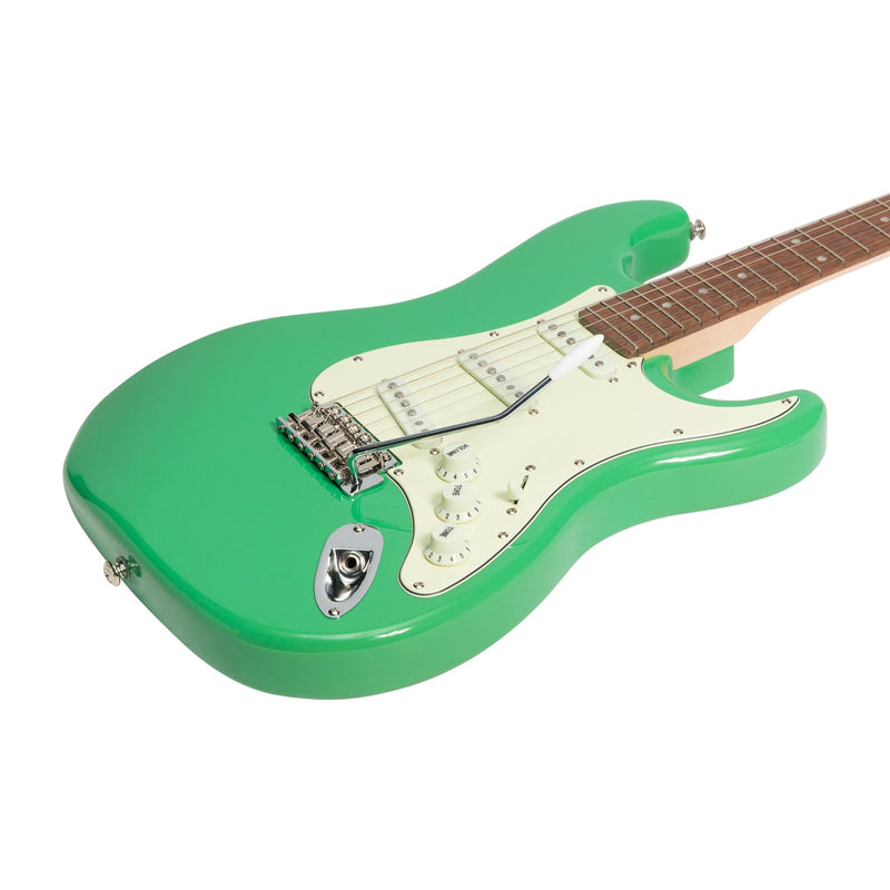 -J&D Luthiers Traditional ST-Style Electric Guitar (Surf Green)-Living Music