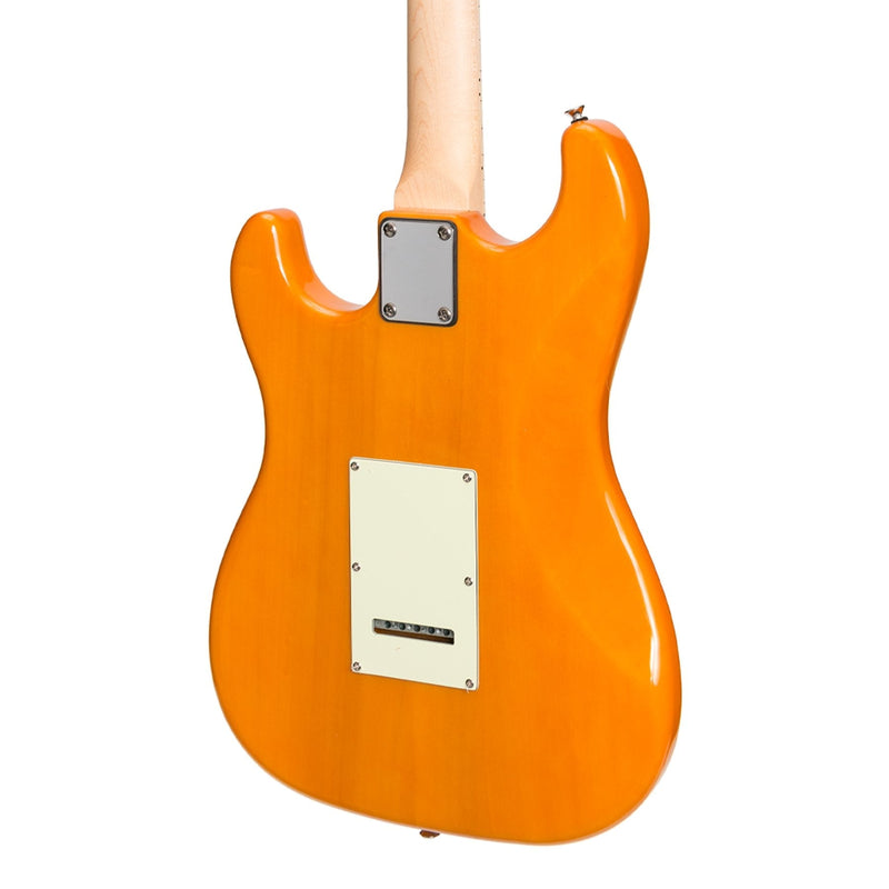 -J&D Luthiers Traditional ST-Style Electric Guitar (Transparent Amber)-Living Music