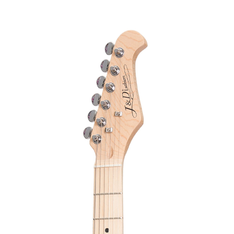 -J&D Luthiers Traditional ST-Style Electric Guitar (Transparent Amber)-Living Music