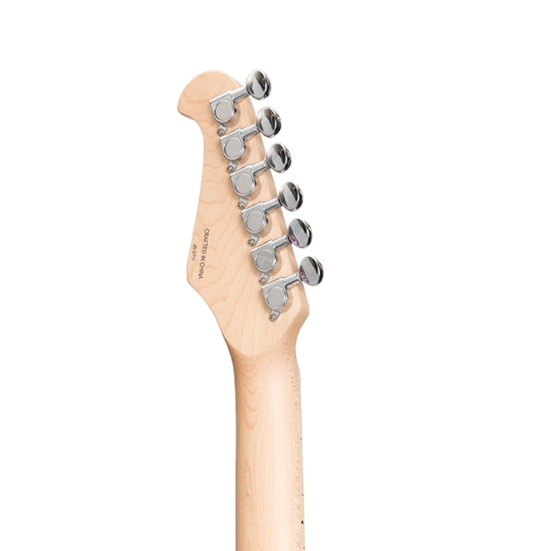 -J&D Luthiers Traditional ST-Style Electric Guitar (Transparent Amber)-Living Music