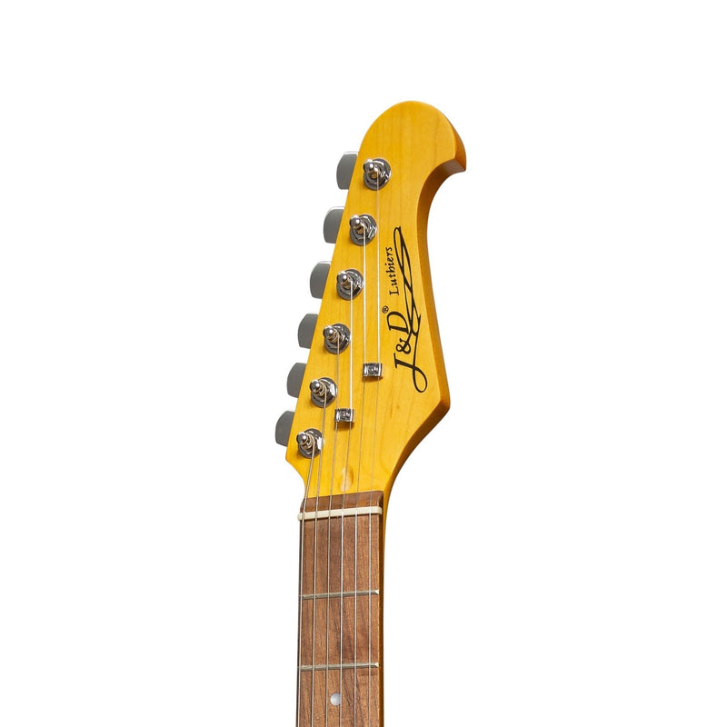 -J&D Luthiers Traditional ST-Style Electric Guitar (Vintage White)-Living Music