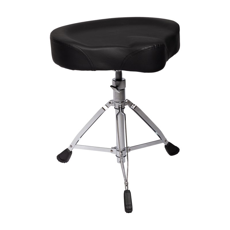 -Kahzan Deluxe Motorcycle Shaped Drum Throne (Chrome)-Living Music