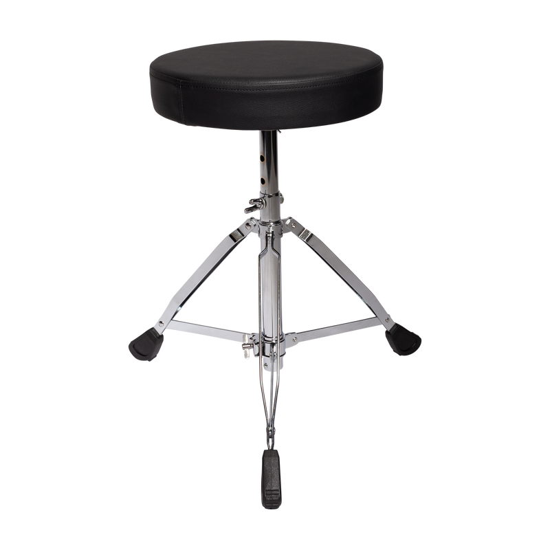 -Kahzan Standard Drum Throne (Chrome)-Living Music