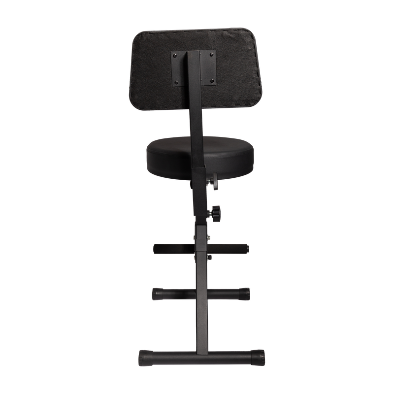 -Fretz KGB-21-BLK Height Adjustable Guitarist Stool-Living Music