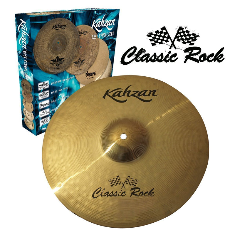 KP-CR4-14-16-18-20-Kahzan 'Classic Rock Series' Cymbal Pack (14"/16"/18"/20")-Living Music