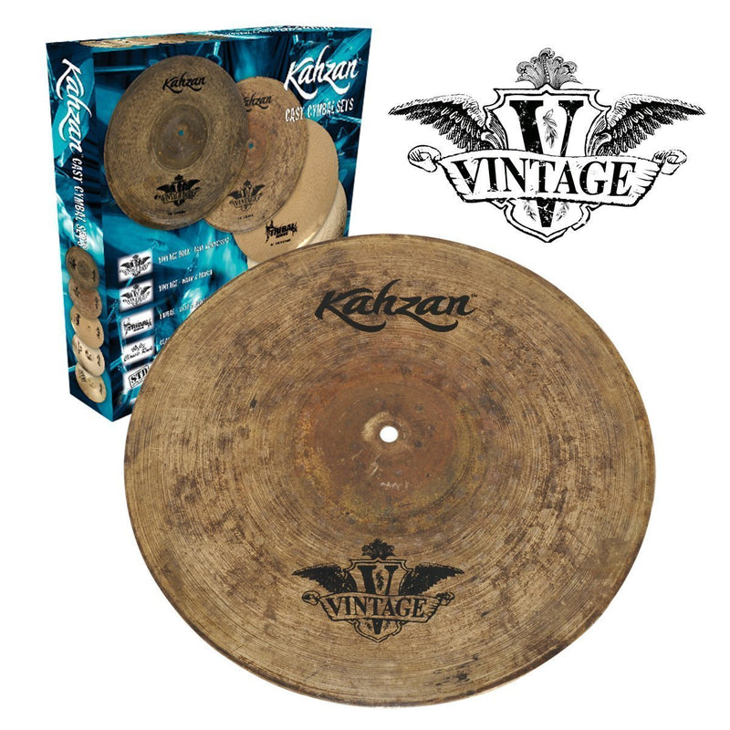 -Kahzan 'Vintage Series' Cymbal Pack (14"/16"/18"/20")-Living Music