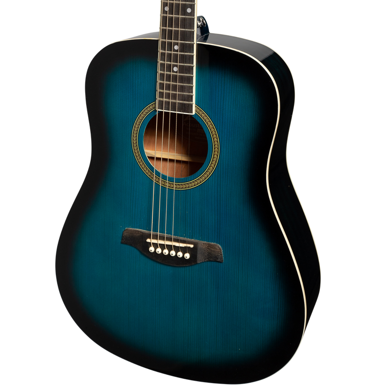 -Lorden Acoustic Dreadnought Guitar (Blueburst)-Living Music