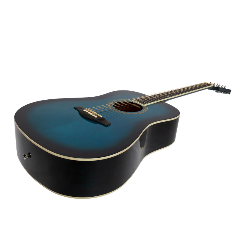 -Lorden Acoustic Dreadnought Guitar (Blueburst)-Living Music