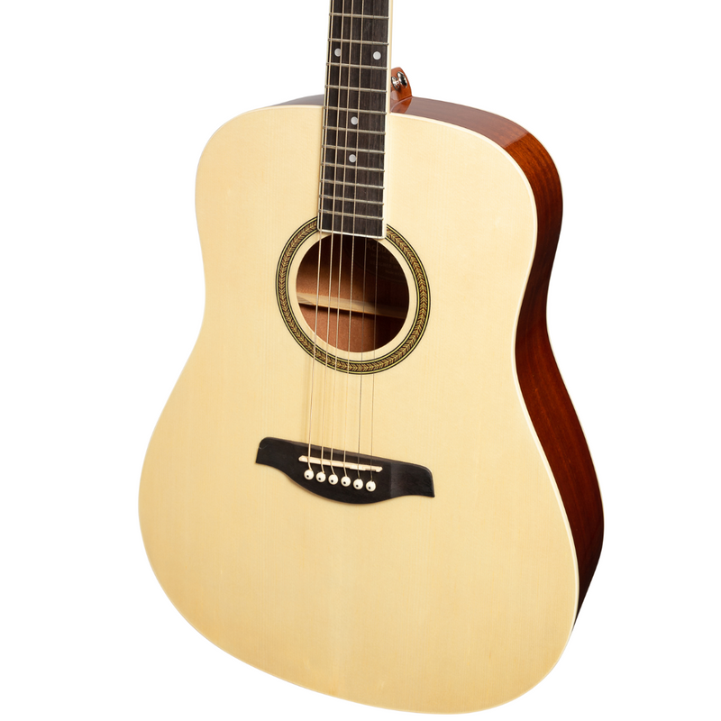 -Lorden Acoustic Dreadnought Guitar Pack (Natural Gloss)-Living Music