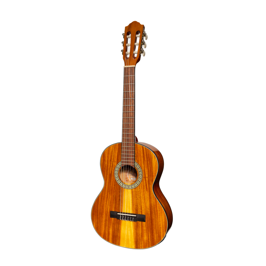 -Martinez '51 Series' 3/4 Size Electric Classical Guitar with Tuner Koa (Gloss)-Living Music