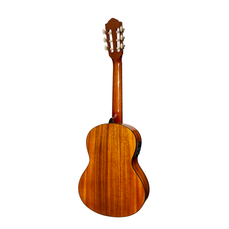 -Martinez '51 Series' 3/4 Size Electric Classical Guitar with Tuner Koa (Gloss)-Living Music