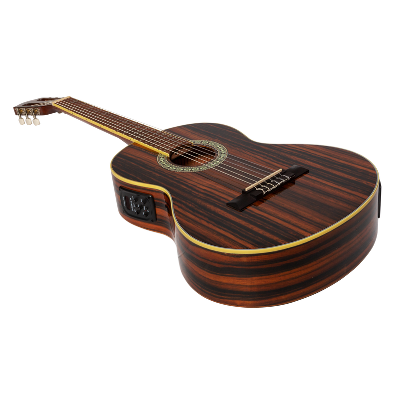 -Martinez '51 Series' 3/4 Size Electric Classical Guitar with Tuner Amara (Gloss)-Living Music