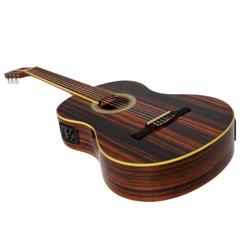 -Martinez '51 Series' 4/4 Size Electric Classical Guitar Amara (Gloss)-Living Music