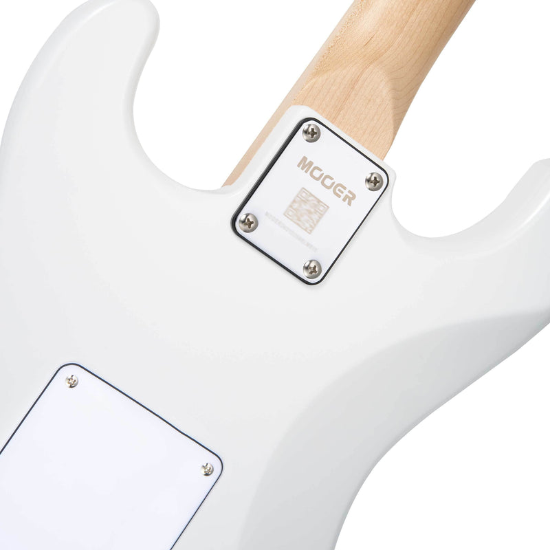 -MOOER MSC11 ST-STYLE ELECTRIC GUITAR (POLAR WHITE)-Living Music