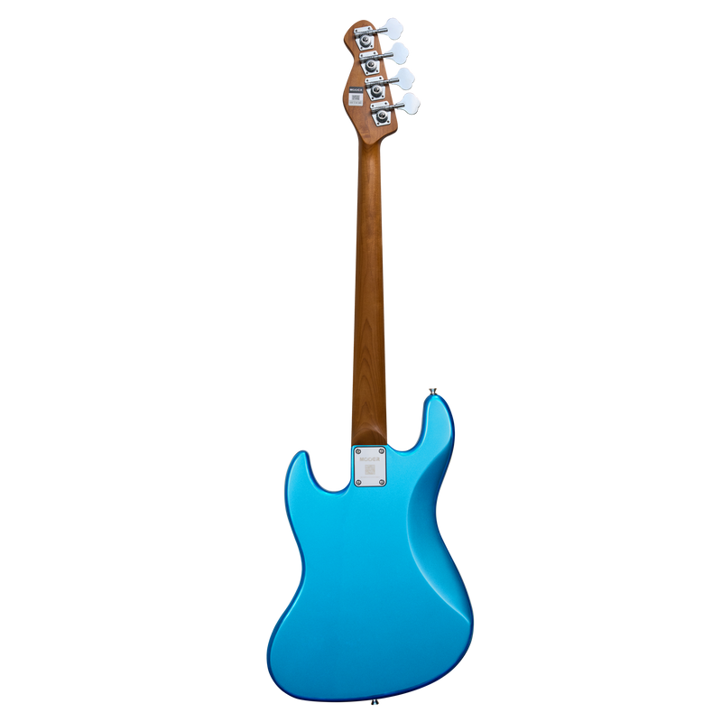-MOOER MBJ410 JZ-STYLE ELECTRIC BASS GUITAR (METAL BLUE)-Living Music