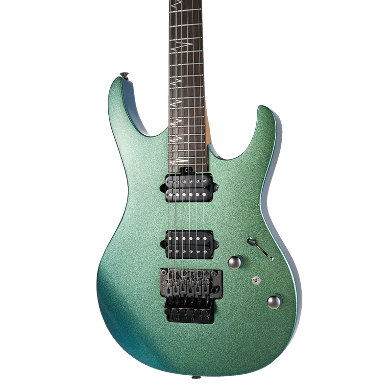 -MOOER MMT100 FLOYD ROSE ELECTRIC GUITAR (AURORA GREEN)-Living Music