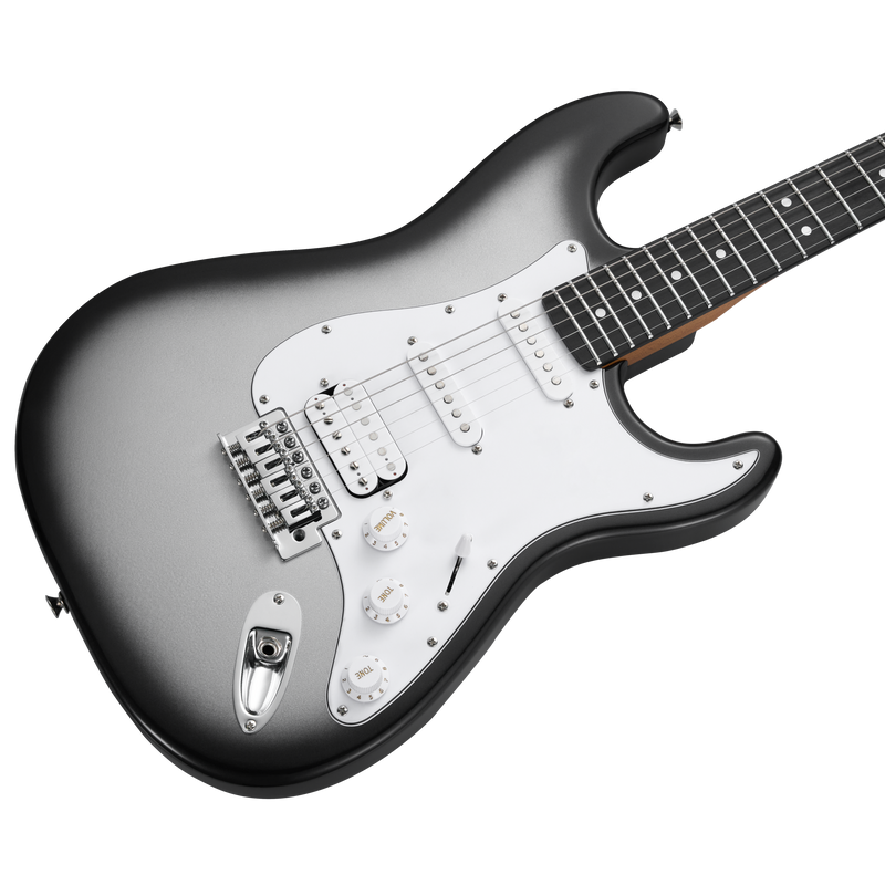 -MOOER MSC12 ELECTRIC GUITAR (IRON SILVER)-Living Music