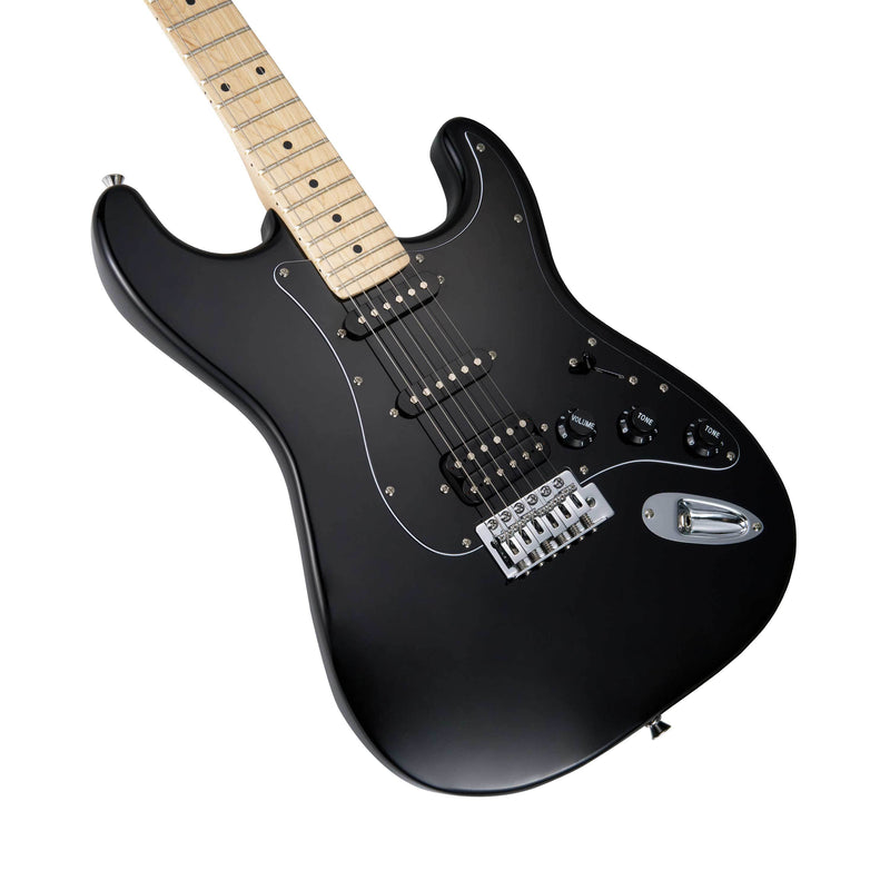 -MOOER MSC11 ST-STYLE ELECTRIC GUITAR (BLACK)-Living Music