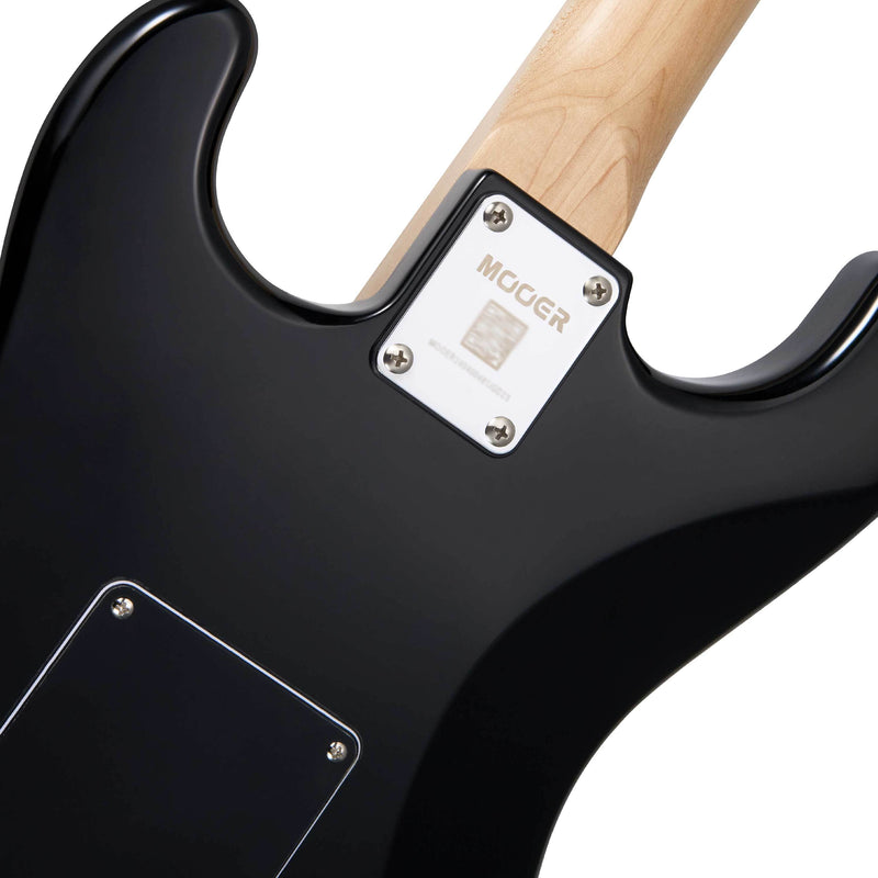 -MOOER MSC11 ST-STYLE ELECTRIC GUITAR (BLACK)-Living Music