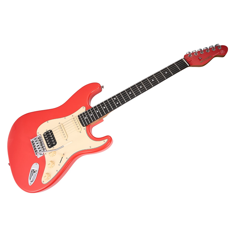 -MOOER MSC10 ELITE ST-STYLE ELECTRIC GUITAR (FIESTA RED)-Living Music