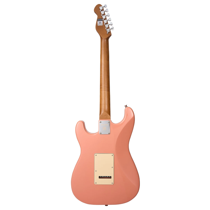 -MOOER MSC10 ELITE ST-STYLE ELECTRIC GUITAR (FLAMINGO PINK)-Living Music