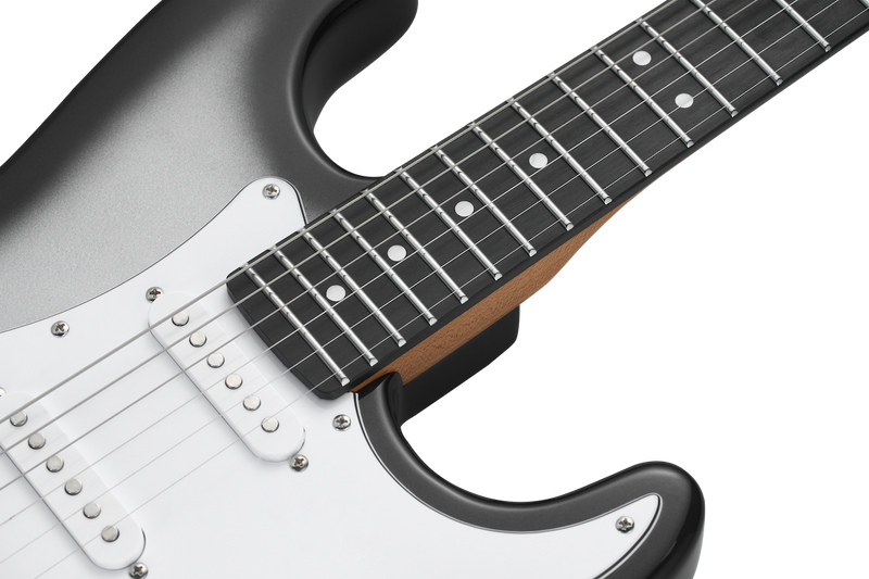 -MOOER MSC12 ELECTRIC GUITAR (IRON SILVER)-Living Music