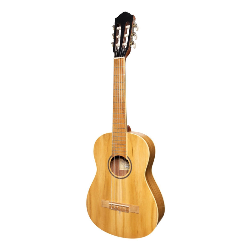 -Martinez 1/2 Size Student Classical Guitar Pack with Built In Tuner (Jati-Teakwood)-Living Music