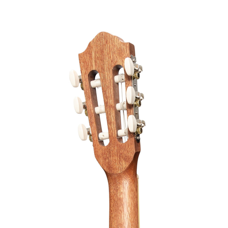 -Martinez 1/2 Size Student Classical Guitar Pack with Built In Tuner (Jati-Teakwood)-Living Music