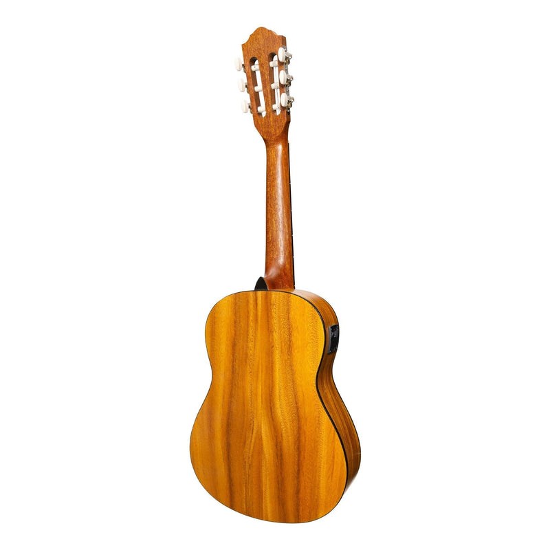 -Martinez 1/2 Size Student Classical Guitar Pack with Built In Tuner (Spruce/Koa)-Living Music