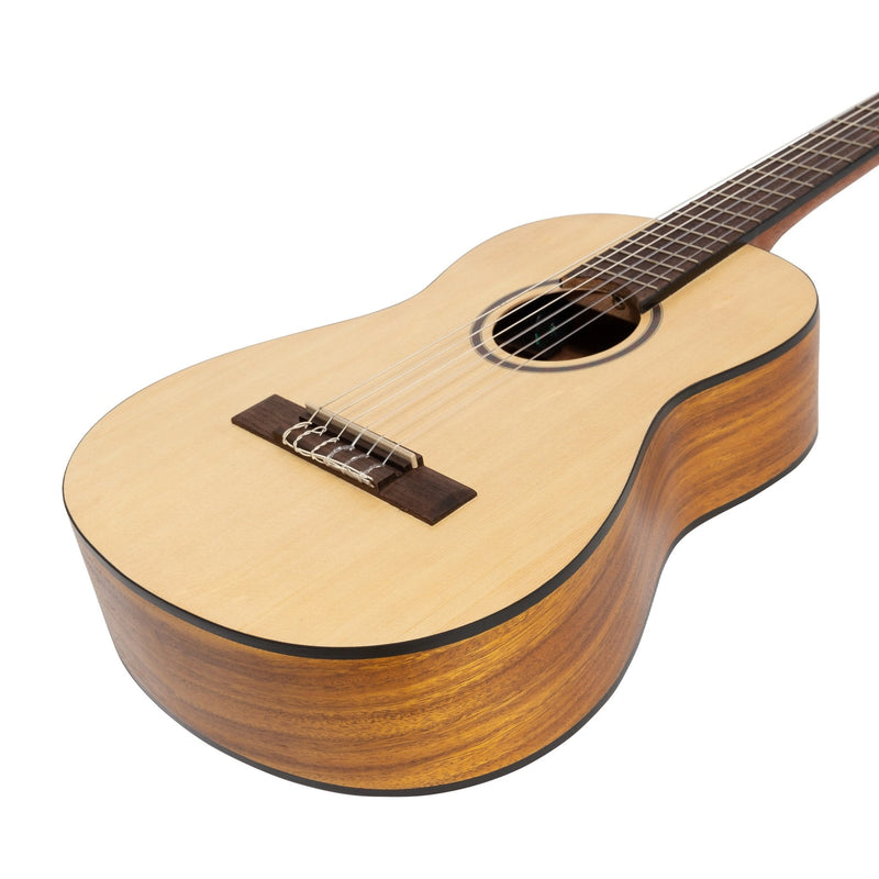 -Martinez 1/2 Size Student Classical Guitar Pack with Built In Tuner (Spruce/Koa)-Living Music