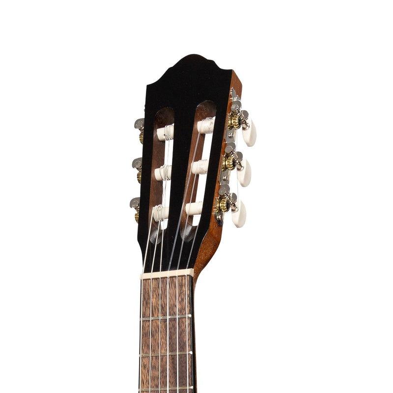 -Martinez 1/2 Size Student Classical Guitar Pack with Built In Tuner (Spruce/Koa)-Living Music