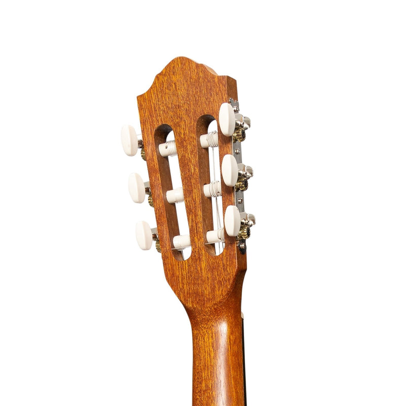 -Martinez 1/2 Size Student Classical Guitar Pack with Built In Tuner (Spruce/Koa)-Living Music