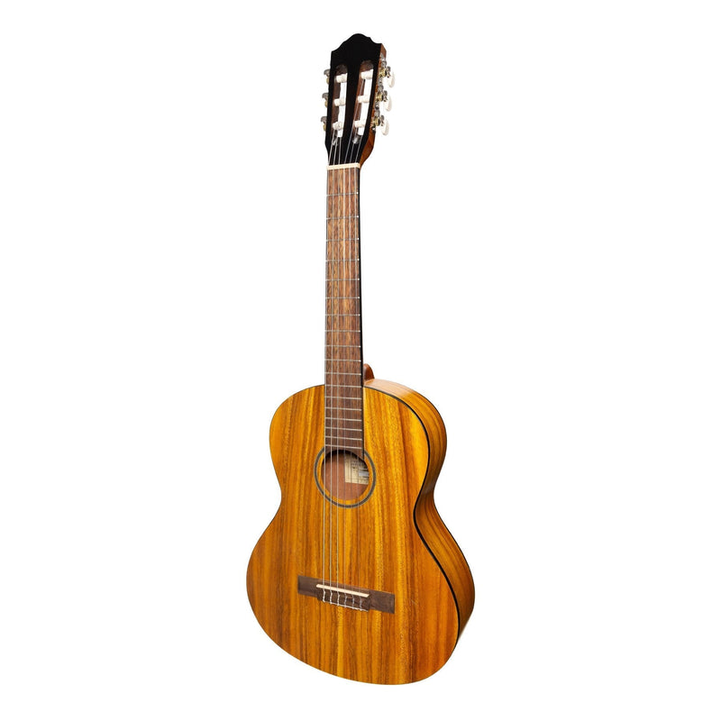 -Martinez 3/4 Size Student Classical Guitar Pack with Built In Tuner (Koa)-Living Music