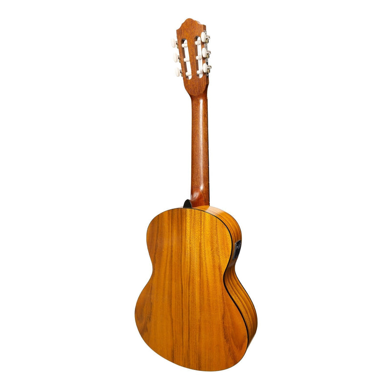 -Martinez 3/4 Size Student Classical Guitar Pack with Built In Tuner (Koa)-Living Music