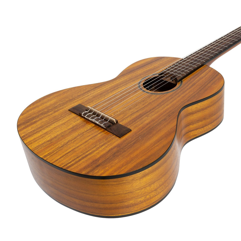 -Martinez 3/4 Size Student Classical Guitar Pack with Built In Tuner (Koa)-Living Music