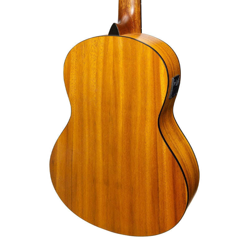 -Martinez 3/4 Size Student Classical Guitar Pack with Built In Tuner (Spruce/Koa)-Living Music