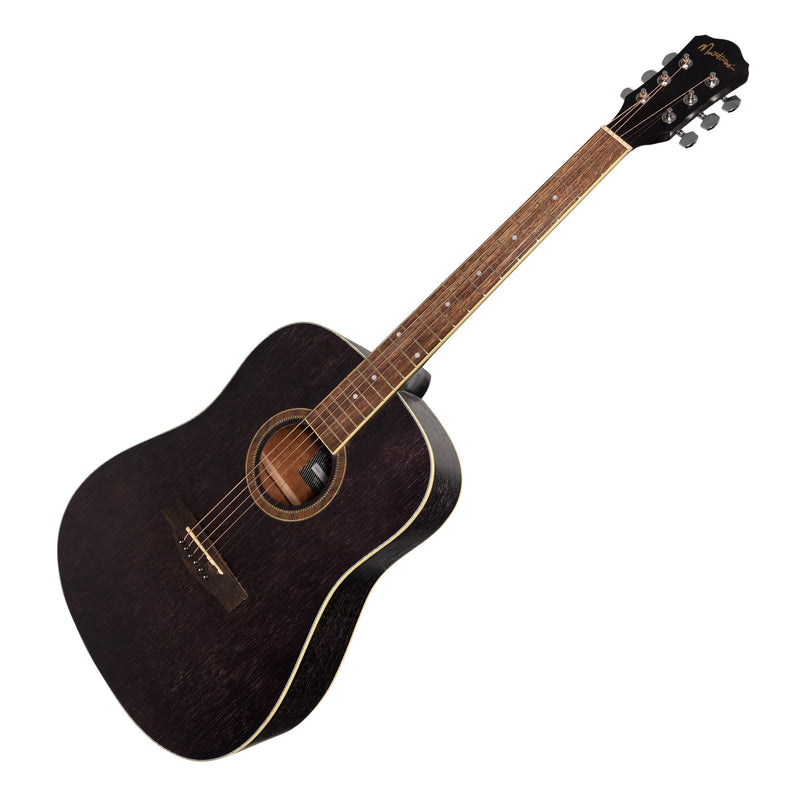 MP-D2-BLK-Martinez '41 Series' Dreadnought Acoustic Guitar Pack (Black)-Living Music