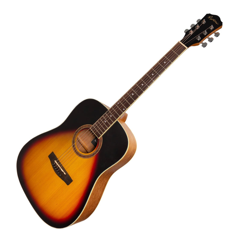 MP-D2-TSB-Martinez '41 Series' Dreadnought Acoustic Guitar Pack (Tobacco Sunburst)-Living Music