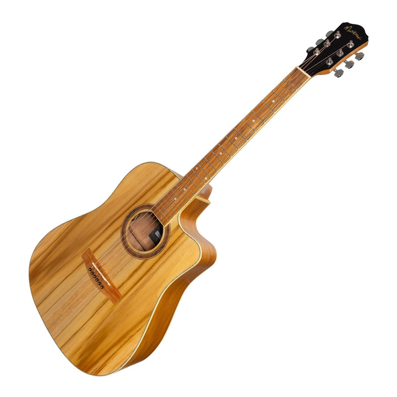 MDC-41-JTK-Martinez '41 Series' Dreadnought Cutaway Acoustic-Electric Guitar (Jati-Teakwood)-Living Music