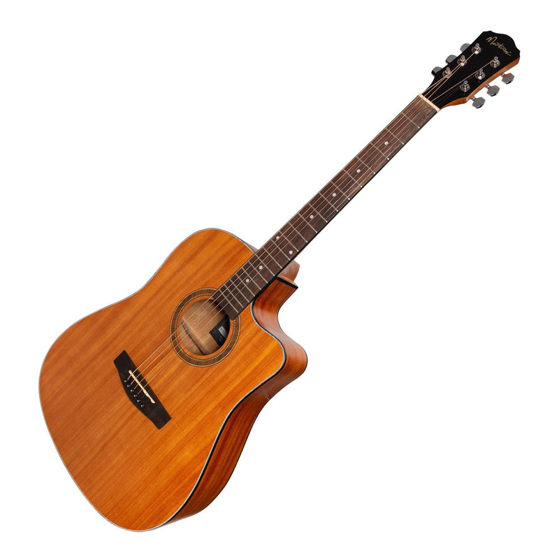 -Martinez '41 Series' Dreadnought Cutaway Acoustic-Electric Guitar (Mahogany)-Living Music