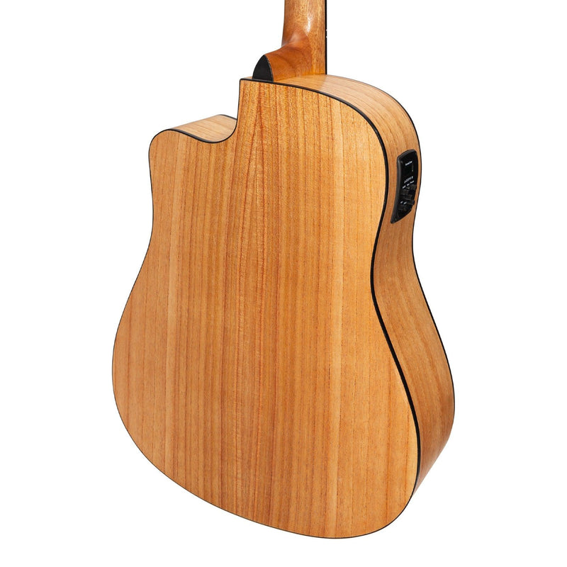 -Martinez '41 Series' Dreadnought Cutaway Acoustic-Electric Guitar Pack (Mindi-Wood)-Living Music