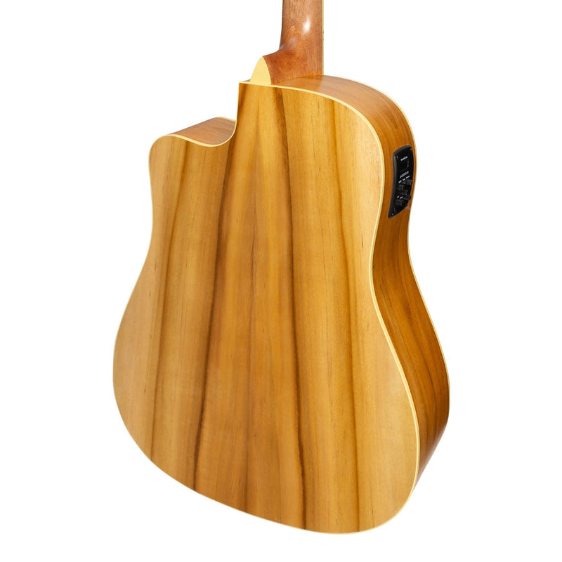 -Martinez '41 Series' Dreadnought Cutaway Acoustic-Electric Guitar Pack (Spruce/Jati-Teakwood)-Living Music