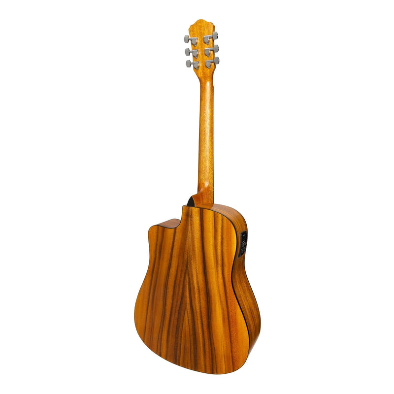 -Martinez '41 Series' Dreadnought Cutaway Acoustic-Electric Guitar Pack (Spruce/Koa)-Living Music