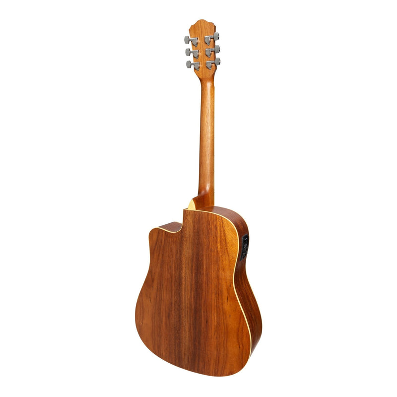 MDC-41-RWD-Martinez '41 Series' Dreadnought Cutaway Acoustic-Electric Guitar (Rosewood)-Living Music