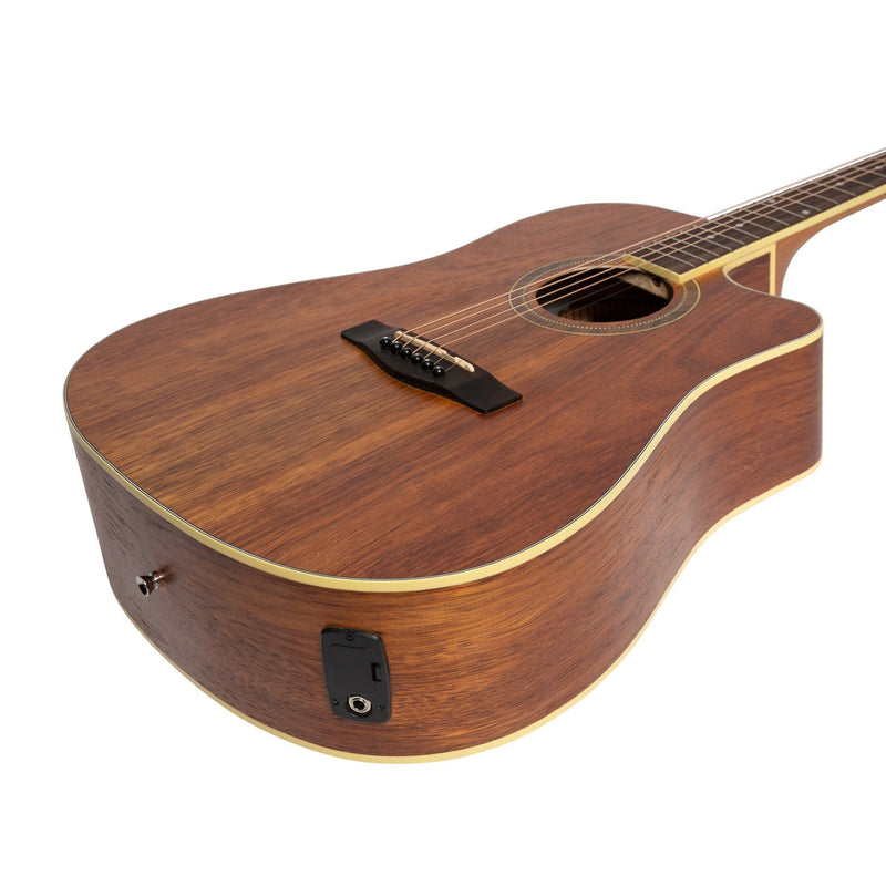 MDC-41-RWD-Martinez '41 Series' Dreadnought Cutaway Acoustic-Electric Guitar (Rosewood)-Living Music