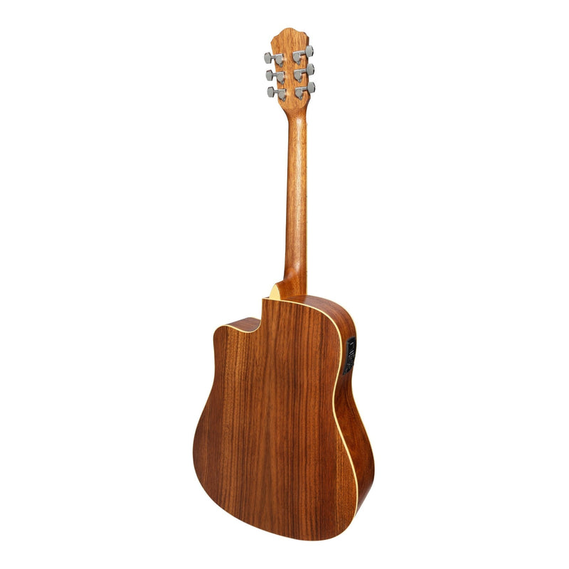 MDC-41-SR-Martinez '41 Series' Dreadnought Cutaway Acoustic-Electric Guitar (Spruce/Rosewood)-Living Music