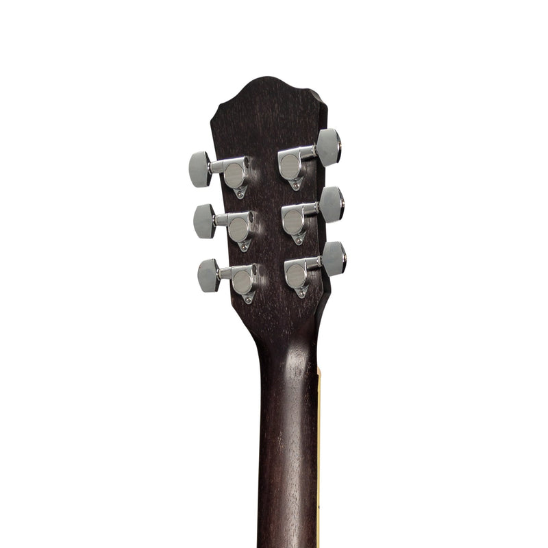 MF-41-BLK-Martinez '41 Series' Folk Size Acoustic Guitar (Black)-Living Music