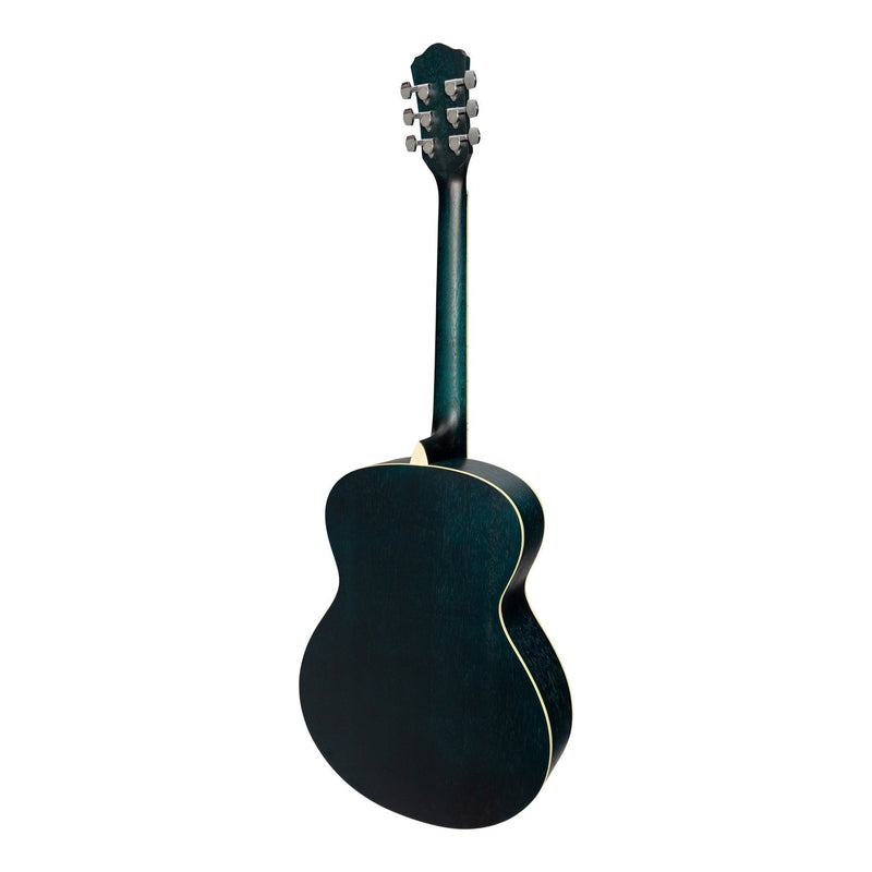 MF-41-BLU-Martinez '41 Series' Folk Size Acoustic Guitar (Blue)-Living Music