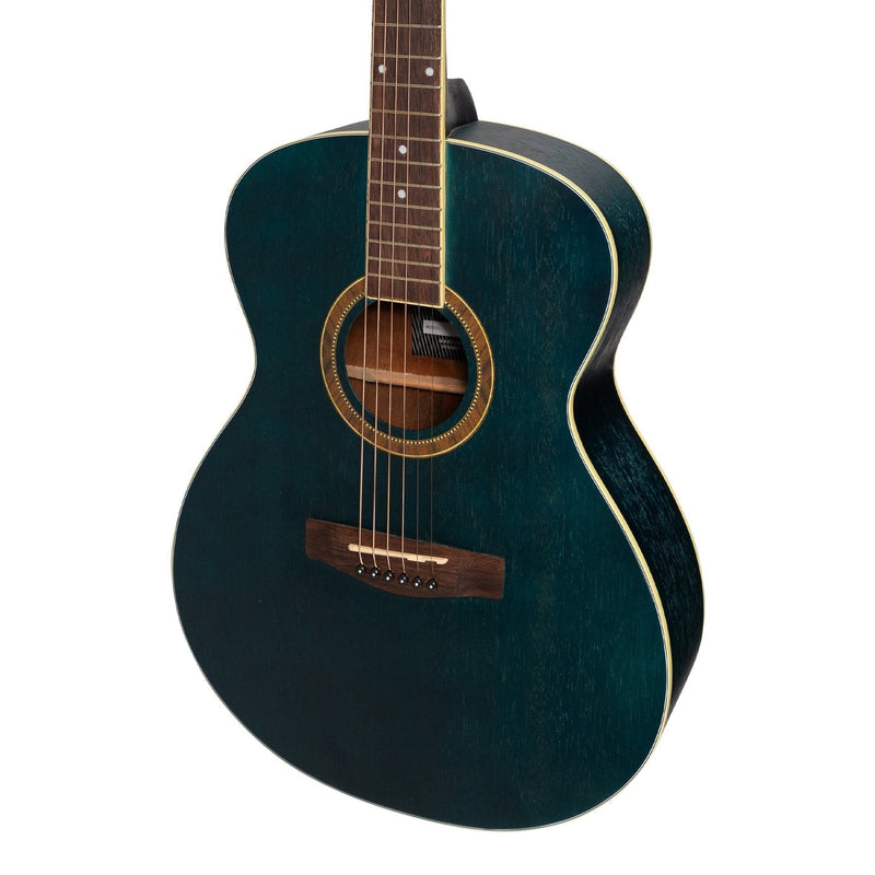 MF-41-BLU-Martinez '41 Series' Folk Size Acoustic Guitar (Blue)-Living Music